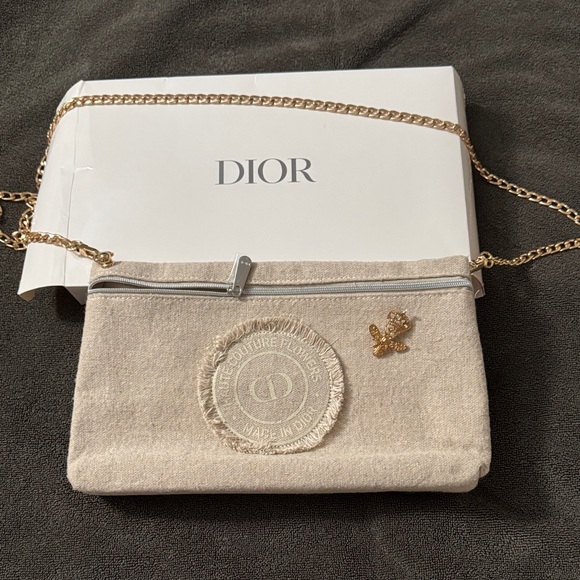 Dior Handbags - Dior Beaute Bag with Gold Accents